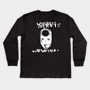 Where Is My Mind? - Pixies - Illustrated Lyrics - Inverted Kids Long Sleeve T-Shirt